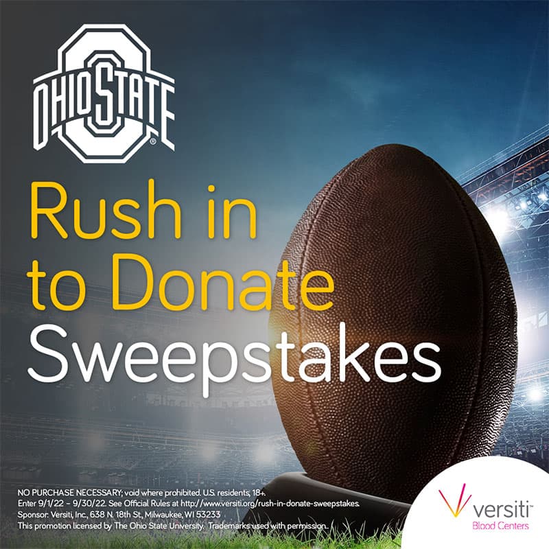 Rush in to Donate Sweepstakes
